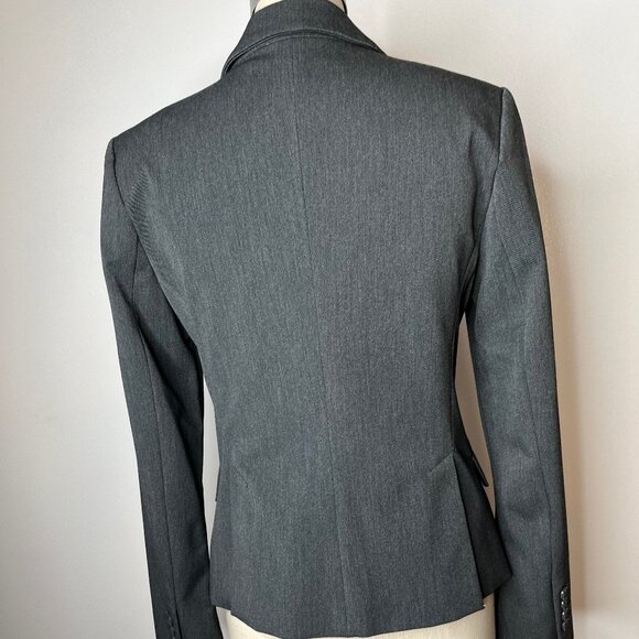 Express Grey Blazer. Size 6, 1-Button Closure - Picture 3 of 6